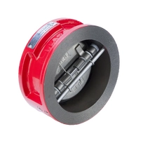 Обратный клапан двухстворчатый межфланцевый REON тип RSV30RED-T DN100 PN16